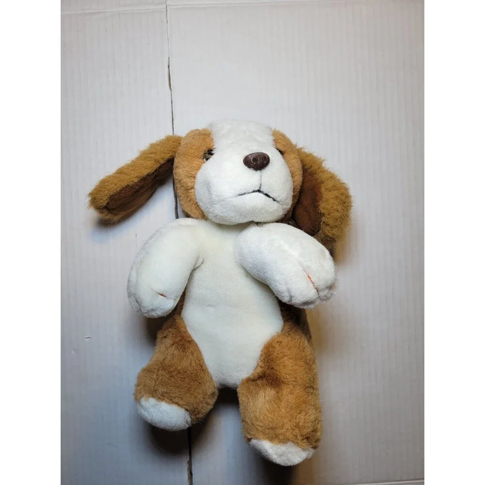 Vintage 1987 Animal Toys Inc Puppy Dog Plush Stuffed Children’s Toy 12” Inch 80s